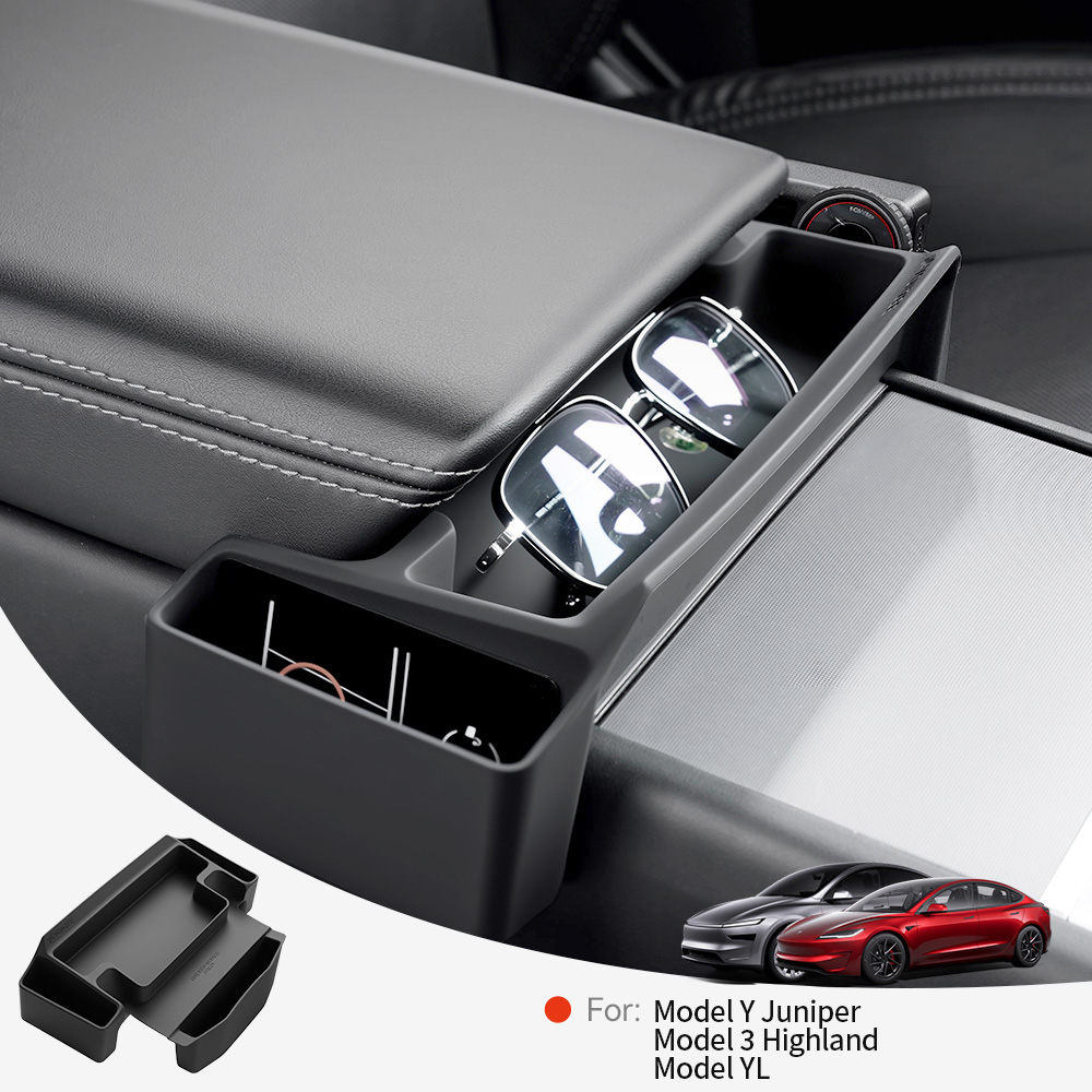 Car Accessories Essentials - YZ 센터 콘솔 암레스트 수납함 테슬라