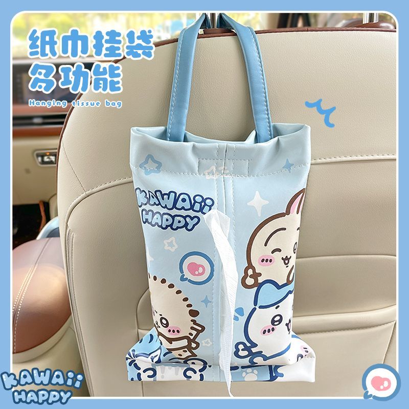 Car Accessories Girl - 귀여운 자동차 티슈 케이스 카와이 치이카와