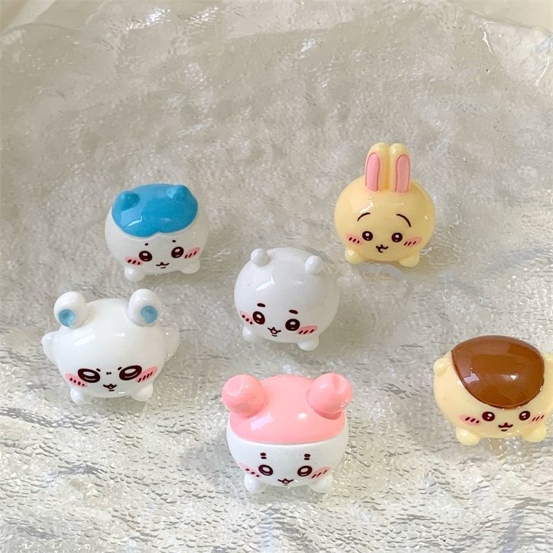 Car Accessories Girl - 치이카와 레진 피규어 세트 귀여운 만화