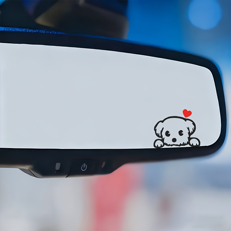 Car Accessories Nz - 2PCS 귀여운 만화 개 재미있는 비닐