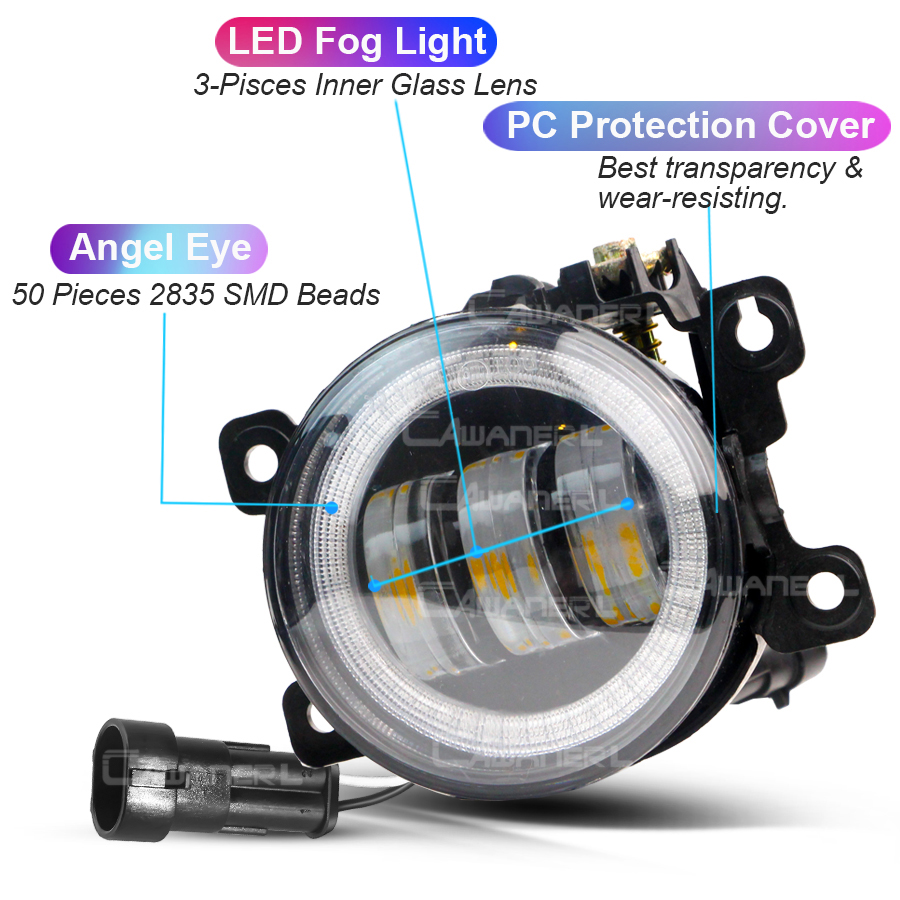 조절식 자동차 LED 안개등 엔젤 아이 DRL 주간 주 - Car Accessories Xcent 리뷰 및 가격