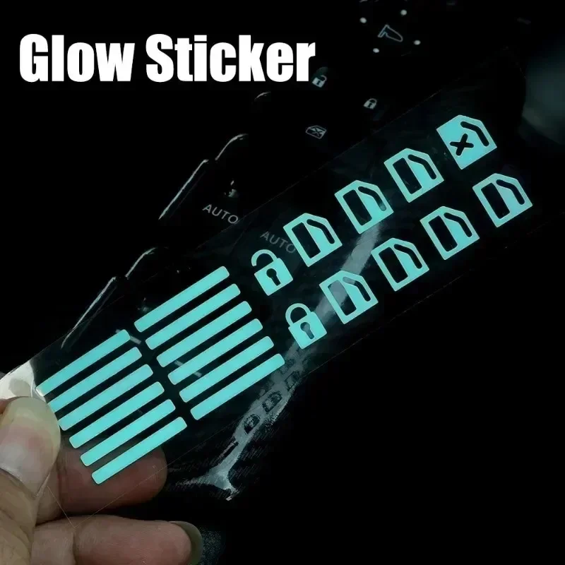 1세트 야광 자동차 버튼 스티커 - 인테리어 컨트롤용  - Car Accessories For Inside 리뷰 및 가격