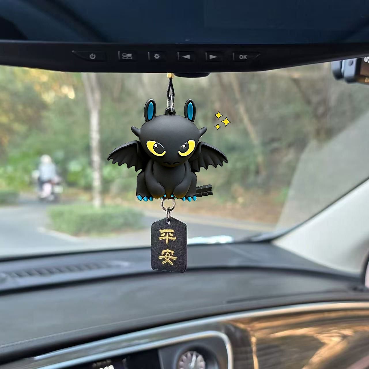 이빨없는 자동차 장식 인형, 귀여운 만화 플러시 장난감 - Car Accessories Decoration 리뷰 및 가격
