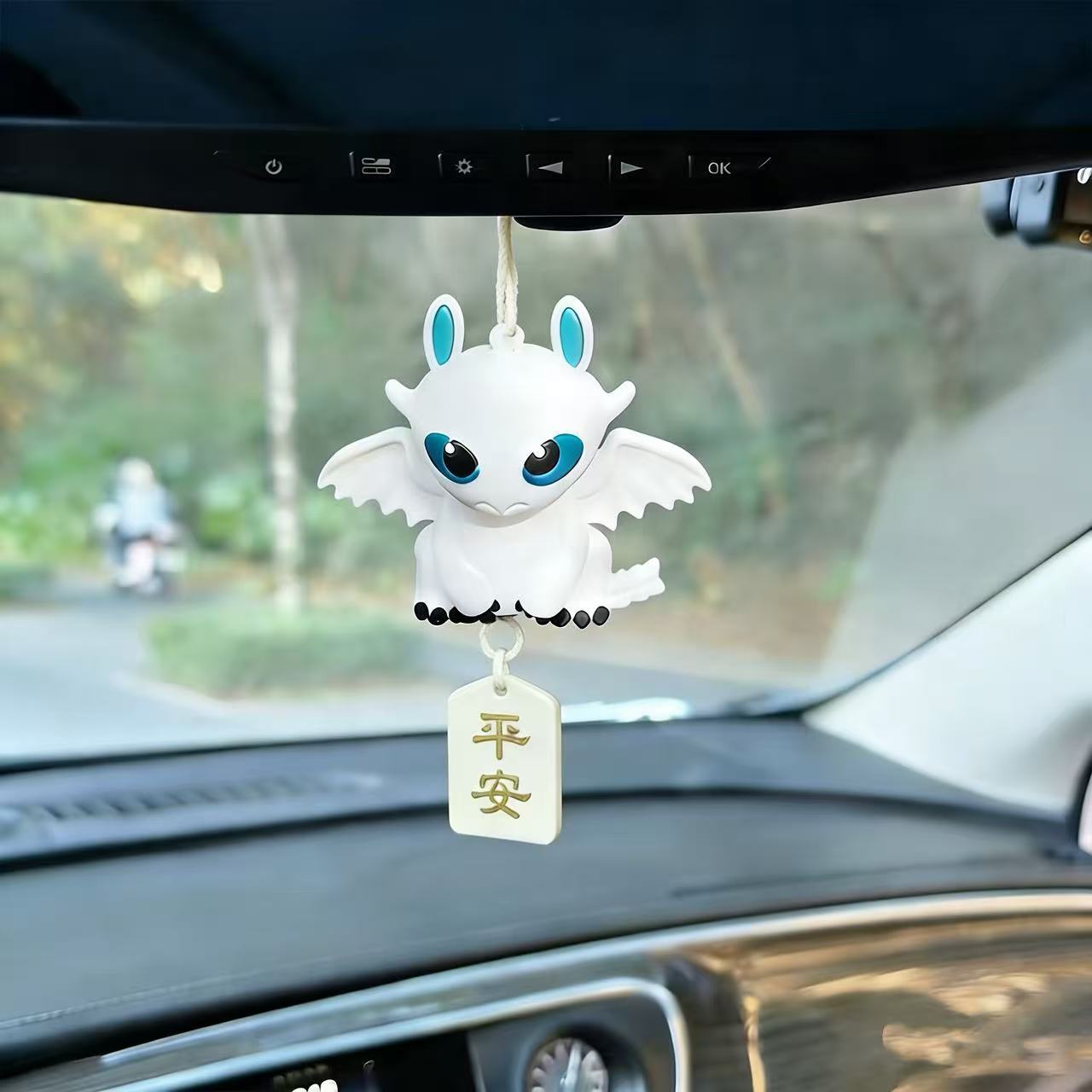이빨없는 자동차 장식 인형, 귀여운 만화 플러시 장난감 - Car Accessories Decoration 리뷰 및 가격