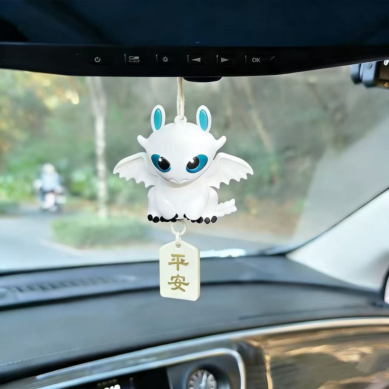 이빨없는 자동차 장식 인형, 귀여운 만화 플러시 장난감 - Car Accessories Decoration 리뷰 및 가격