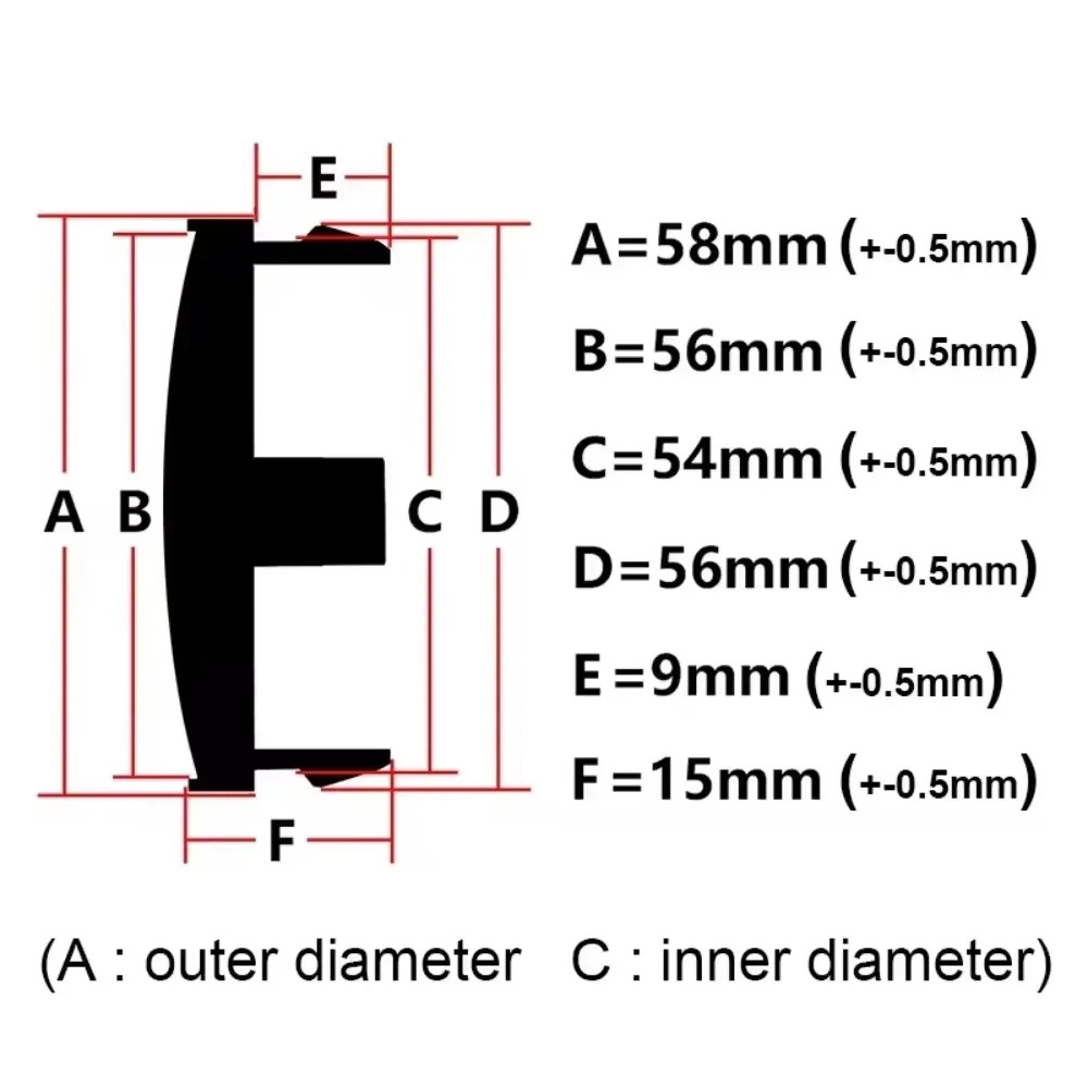 4개입 JDM 자동차 휠 센터 캡 58mm 레이즈 로고 - Car Accessories Jdm 리뷰 및 가격