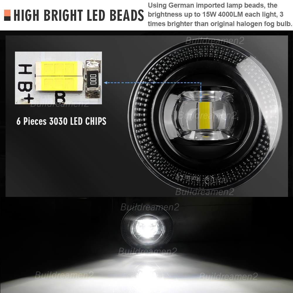 2 X 30W 자동차 앞 범퍼 LED 렌즈 안개등 어셈 - Car Accessories Xcent 리뷰 및 가격