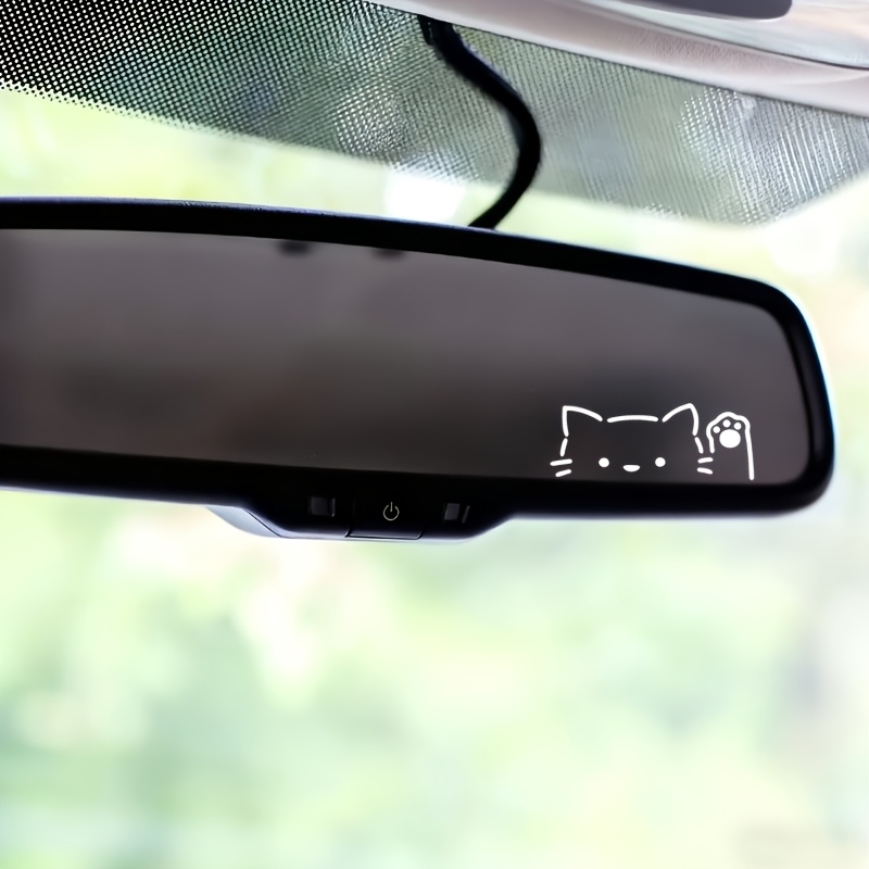 2개입 만화 고양이 엿보는 모습 자동차 미러 스티커 스 - Car Accessories Nz 리뷰 및 가격