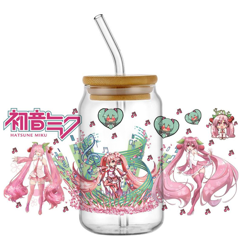 하츠네 미쿠 UV DTF 컵 랩 16oz Uvdtf 병 - Car Accessories Nz 리뷰 및 가격