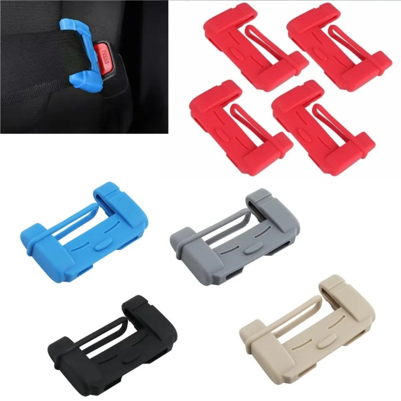 2pcs 자동차 안전 벨트 클립 실리콘 보호 커버 홀더 - Car Accessories For Inside 리뷰 및 가격