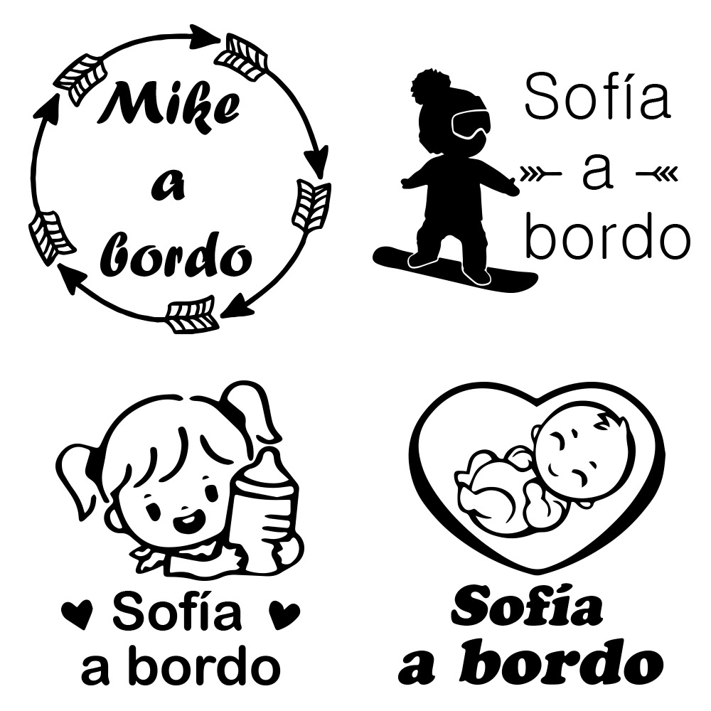 1pc 비닐 아기 bordo 다채로운 자동차 스티커 자 - Car Accessories Decoration 리뷰 및 가격