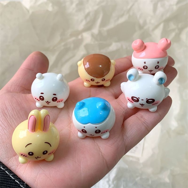 치이카와 레진 피규어 세트 귀여운 만화 동물 데스크탑  - Car Accessories Girl 리뷰 및 가격