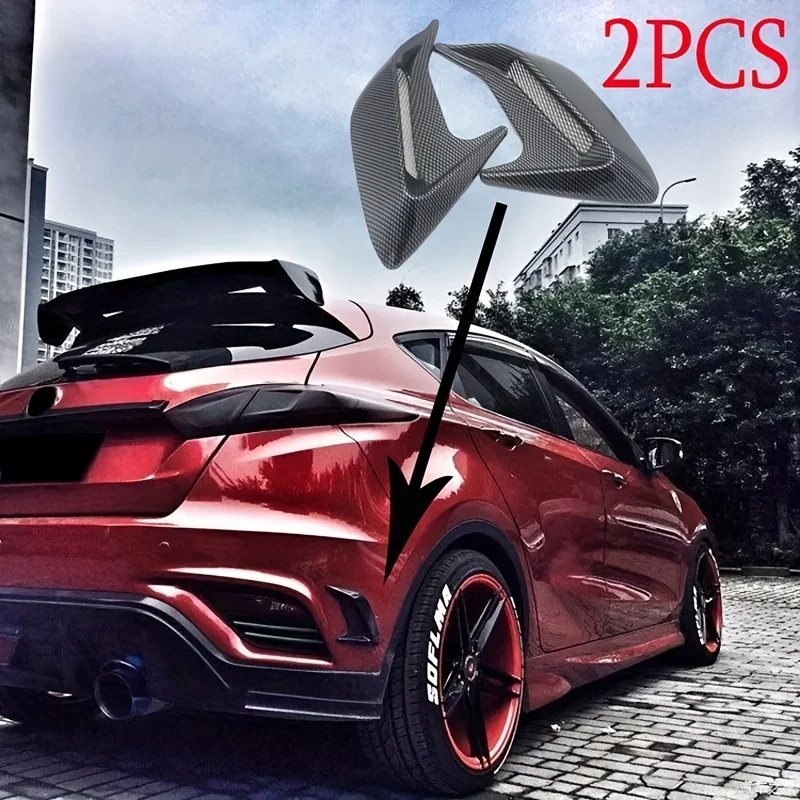 탄소 섬유 유니버설 자동차 샤크 길스 펜더 사이드 에어 - Car Accessories Nz 리뷰 및 가격