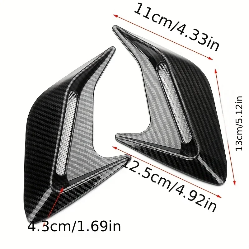 탄소 섬유 유니버설 자동차 샤크 길스 펜더 사이드 에어 - Car Accessories Nz 리뷰 및 가격