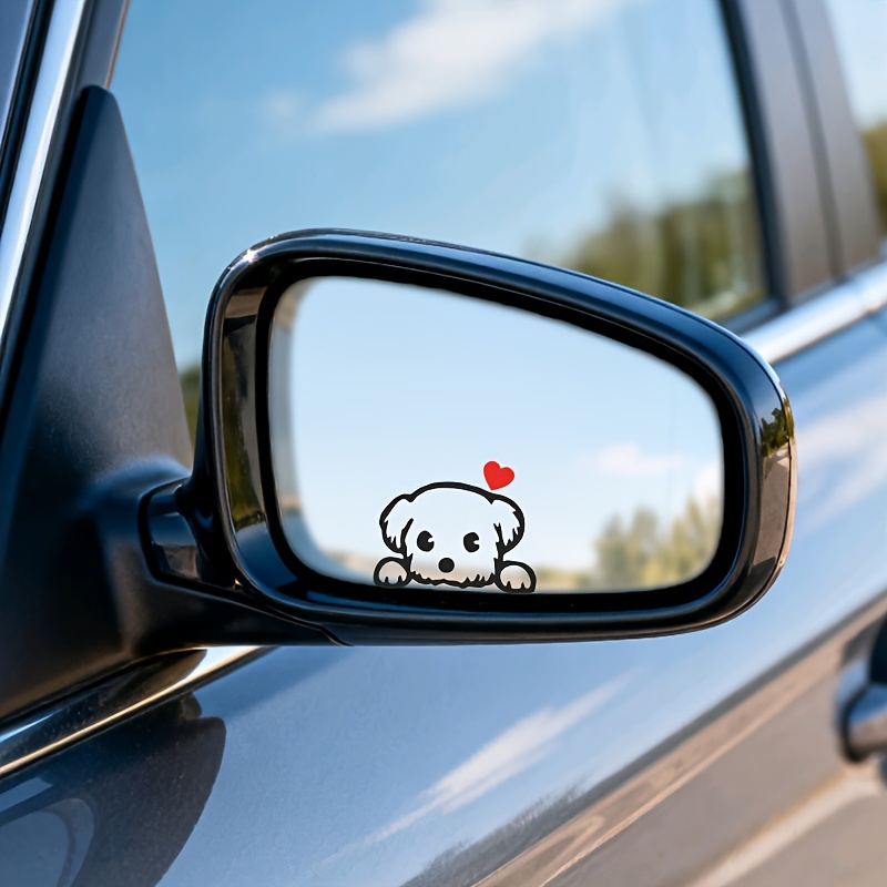 2PCS 귀여운 만화 개 재미있는 비닐 스티커 데칼 자 - Car Accessories Nz 리뷰 및 가격