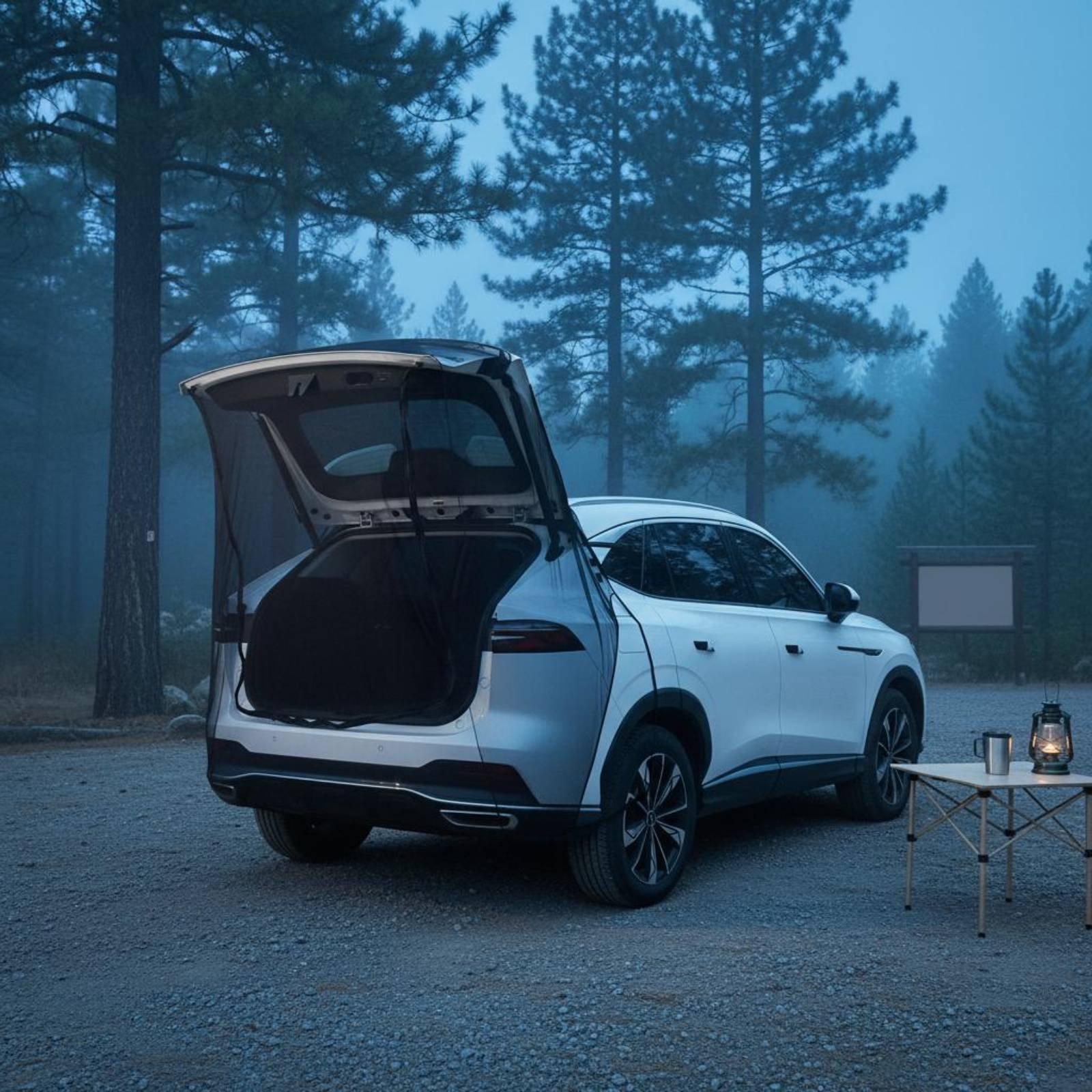 촘촘한 메쉬 소재의 야외 모기장, 휴대용 SUV 후방  - Car Accessories For Camping 리뷰 및 가격