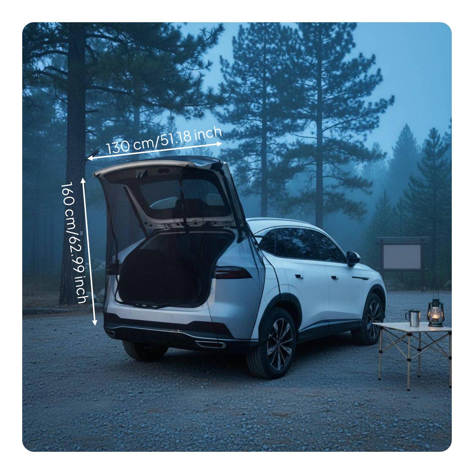 촘촘한 메쉬 소재의 야외 모기장, 휴대용 SUV 후방  - Car Accessories For Camping 리뷰 및 가격