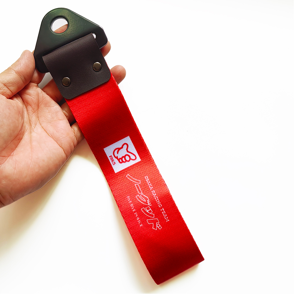 1PC 유니버설 JDM 트레일러 훅 스트랩 짧은 나일론 - Car Accessories Jdm 리뷰 및 가격