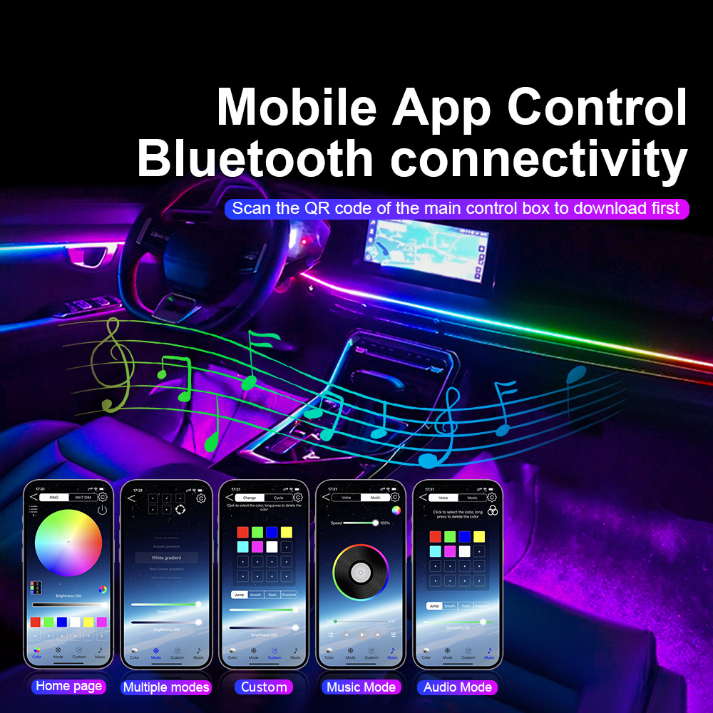 범용 Led 자동차 주변 조명 RGB 64 213 컬러 - Car Accessories For Inside 리뷰 및 가격